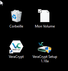 screenshot of VeraCrypt's Volume Creation Wizard completion notice